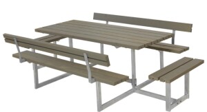 Gartenmöbel-Set Basic 260cm mit 2 Anbausätzen...