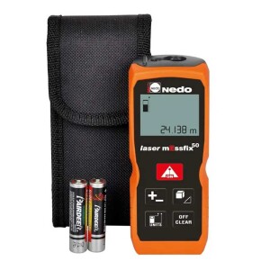 Laser-Entfernungsmesser 50 m IP54 mit Tasche