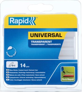 Klebepatronen universal transparent (12 mm, 14 Stk / 94 mm)