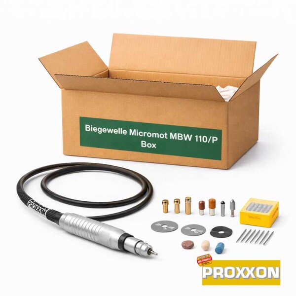 Proxxon Biegewelle Micromot MBW 110/P für präzise Feinarbeiten und mehr Kontrolle
