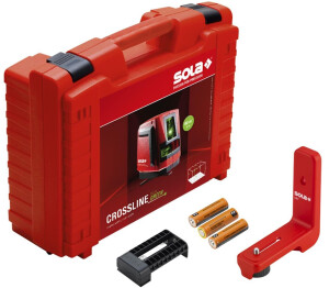 SOLA CROSSLINE GREEN Kreuzlinienlaser grün 25 m IP54