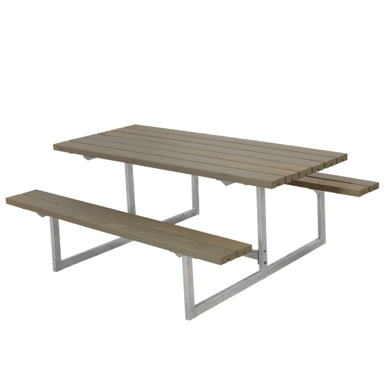 Gartenmöbel-Set Basic 177cm graubraun mit Tisch-Bank-Kombination, FSC MIX70%