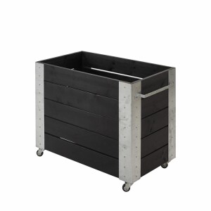 Pflanzkasten Blumenkasten mit Rädern 87x50x70 cm -...