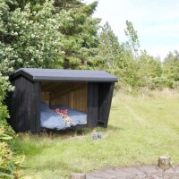 PLUS Gartenunterstand mit drei Seiten geschlossen unbehandeltes Holz Natur