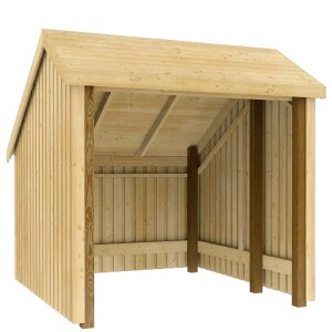 PLUS Fahrradunterstand 5,7 m mit 1 offenem Modul...