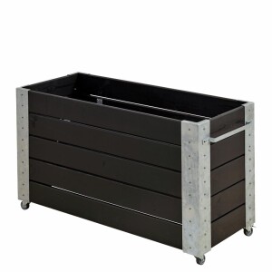 Pflanzkasten Blumenkasten mit Rädern 120x50x70 cm -...