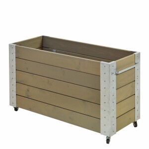 Pflanzkasten Blumenkasten mit Rädern 120x50x70 cm -...