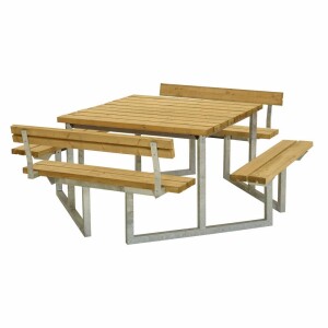 PLUS Gartenmöbel Sitzgruppe 204 cm klappbar mit 2...