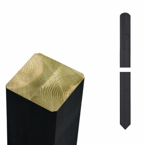 Pfosten mit Spitzkopf 77x2,08 cm gehobelt gefast NTR-A...