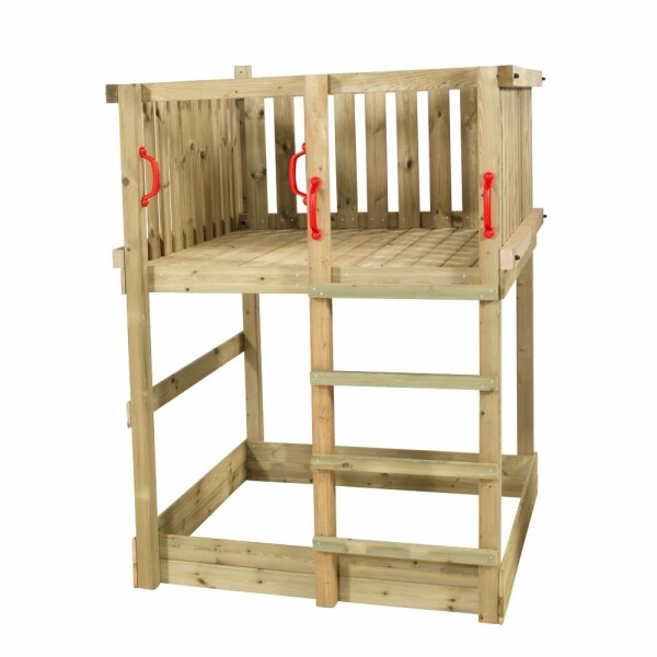 PLUS Play Spielturm ohne Rutsche Holz natur unbehandelt