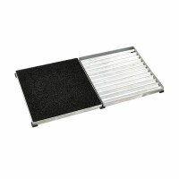 Cubic Fußabtreter 40x80 cm Höhe 3,5 cm inkl. Kunststoffmatte Schwarz