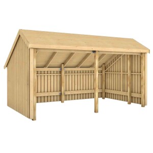 PLUS Multi-Gartenhaus 10,5 m mit 2 offenen Modulen...