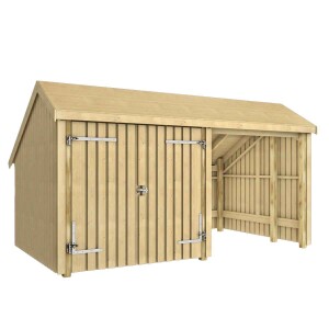 PLUS Multi-Gartenhaus 10,5 m 2 Module Doppeltür und...