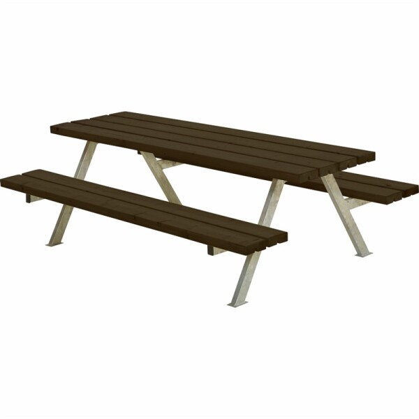 Plus Kindersitzgruppe Alpha Junior 177cm Schwarz aus FSC-Kiefernholz