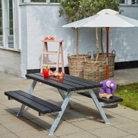 Plus Kindersitzgruppe Alpha Junior 177cm Schwarz aus FSC-Kiefernholz