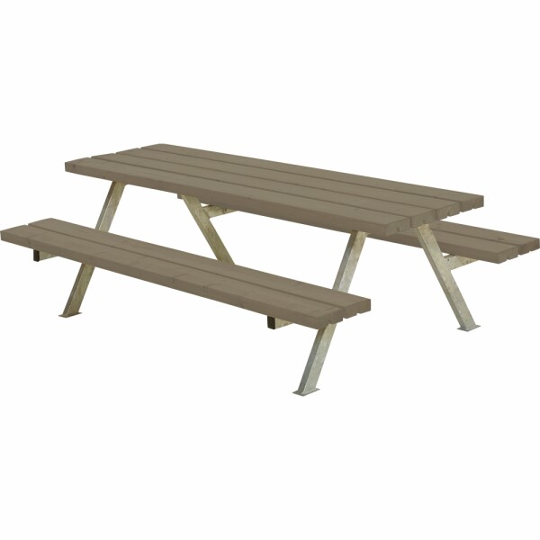 Plus Kindersitzgruppe Alpha Junior 177cm graubraun aus FSC-Kiefernholz