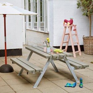 Plus Kindersitzgruppe Alpha Junior 118cm Graubraun aus...