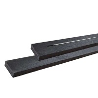 Plus Kindersitzgruppe Alpha Junior 118cm Schwarz aus recyceltem Kunststoff (Re-Plast)