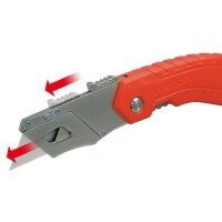 Stanley Sicherheitsklappmesser 0-10-243 – 160 mm, selbsttätiger Klingenrückzug, ABS-Gehäuse