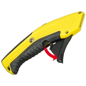 Stanley Autoload Sicherheitsmesser 0-10-237 – 207 mm, automatischer Klingenwechsel, Softgriff