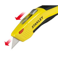 Stanley Autoload Sicherheitsmesser 0-10-237 – 207 mm, automatischer Klingenwechsel, Softgriff