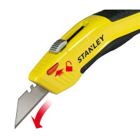 Stanley Autoload Sicherheitsmesser 0-10-237 – 207 mm, automatischer Klingenwechsel, Softgriff