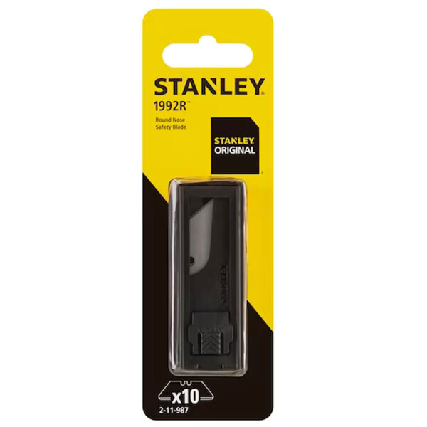 Stanley Sicherheits-Trapezklingen 2-11-987 – 62 mm, 10 Stück, abgerundete Spitzen
