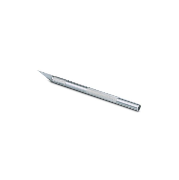 Stanley Hobbymesser 0-10-401 – 120 mm, Aluminiumgriff, für präzise Schneidarbeiten