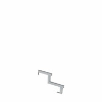 Treppenwange 2 Stufen Stahl feuerverzinkt 34 cm Höhe 28 cm Trittiefe