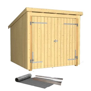 PLUS Nordic Fahrradunterstand 5 m 1 Modul Doppeltür...