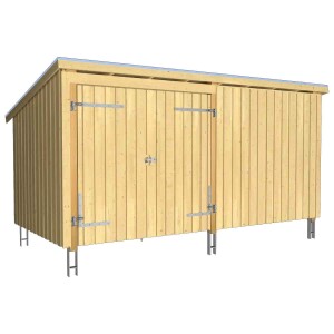 PLUS Nordic Multi-Gartenhaus 9,5 m 2 Module...
