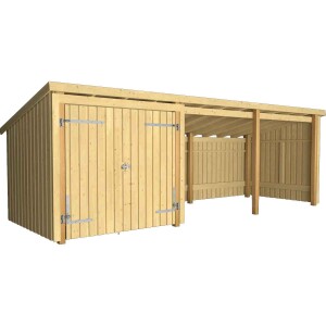 PLUS Nordic Multi-Gartenhaus 14 m 3 Module Doppeltür...