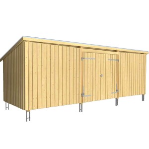 Nordic Multi Gartenhaus 14 m³ 3 Module...