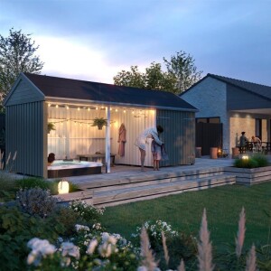 Classic Multi Gartenhaus 14,5 m³ 3 Module...