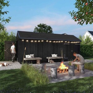 Classic Multi Gartenhaus 14,5 m³ 3 Module Einzel-...