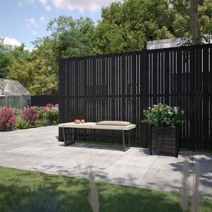 Sie wählten ein PLUS Tangent Zaun 180x180 cm fungizidbehandelt farbgrundiert RAL 9005 Schwarz