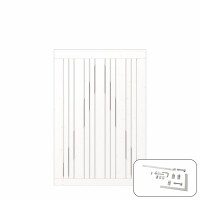 Sie wählten ein PLUS Tangent Einzeltor inkl. Beschläge 95x140 cm fungizidbehandelt farbgrundiert RAL 9010 2 x Weiß