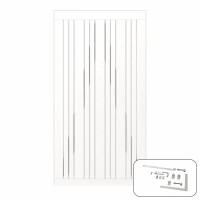 Sie wählten ein PLUS Tangent Einzeltor inkl. Beschläge 95x180 cm fungizidbehandelt farbgrundiert RAL 9010 2 x Weiß