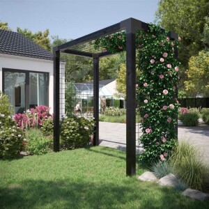 Rosenportal mit Spalier Holz 200x50x210 cm Gartenbogen...