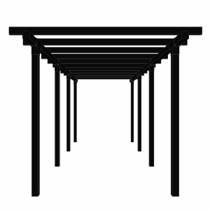 Cubic Doppelpergola 3 Module Aluminium 600x260x235 cm...