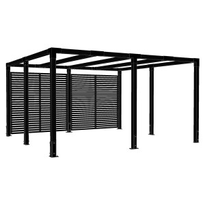 Cubic Pergola mit Tokyo Zaun Aluminium 300x260x235 cm...