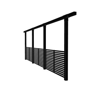 Pergola 3 Module mit Tokyo Zaun Holz 900x260x235 cm...