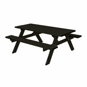 PLUS Gartenmöbel Sitzgruppe 177 cm klappbar schwarz...