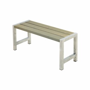 PLUS Gartenbank 127cm Graubraun –...