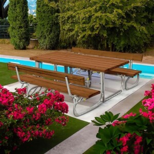 Gartensitzgruppe Classic 177cm mit 2 Rückenlehnen...
