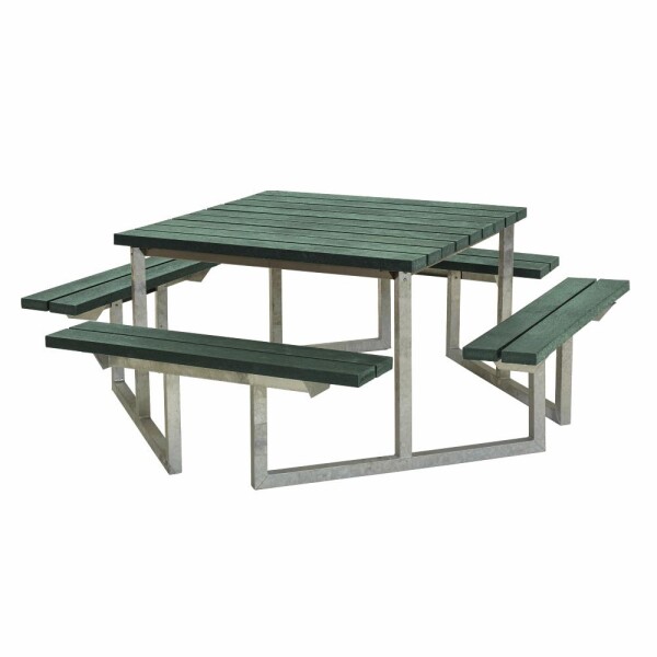 PLUS Gartenmöbel Sitzgruppe 204 cm klappbar retex grün Holz