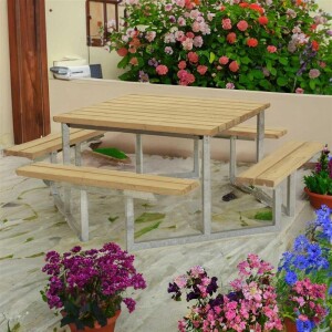 PLUS Gartenmöbel Sitzgruppe 204 cm klappbar...
