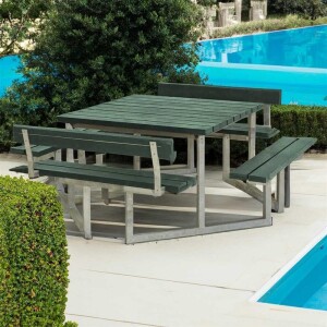 PLUS Gartenmöbel Sitzgruppe 204 cm klappbar retex...