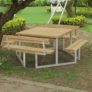 PLUS Gartenmöbel Sitzgruppe 204 cm klappbar...