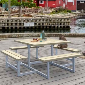 PLUS Gartenmöbel Sitzgruppe 200 cm klappbar...